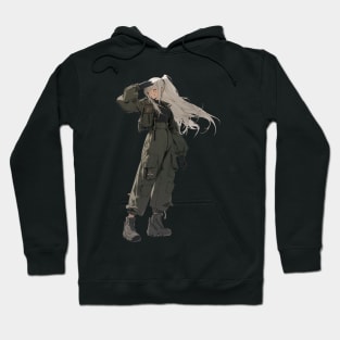 Anime Military Kawaii Girl Hoodie